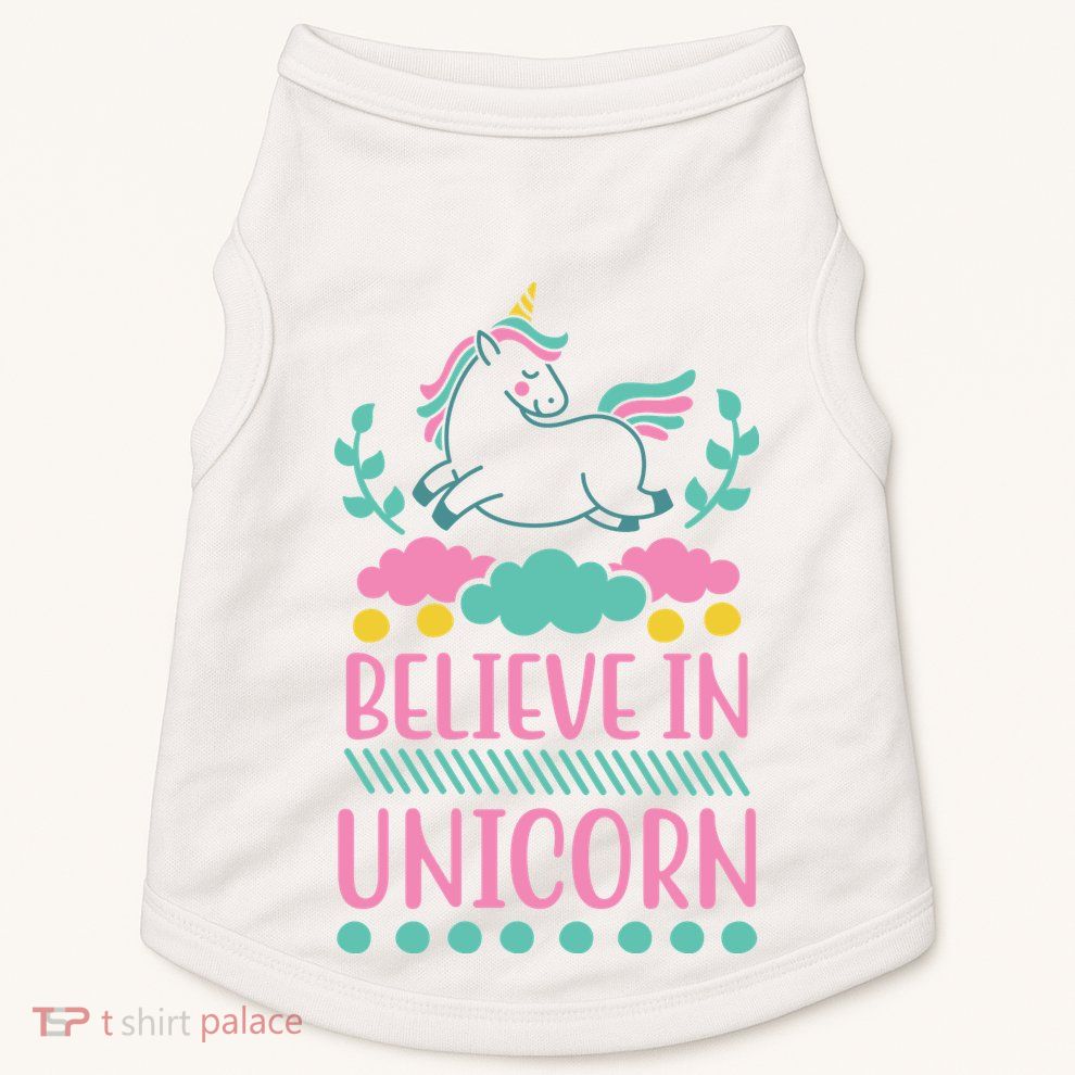 Believe In Unicorn Doggie Tank