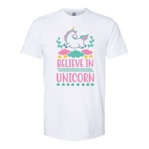 Believe In Unicorn Softstyle CVC T-Shirt