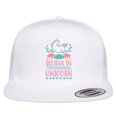 Believe In Unicorn Flatbill Hat