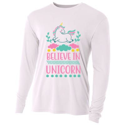 Believe In Unicorn Cooling Performance Long Sleeve Crew