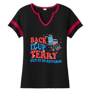 Back It Up Terry Put It In Reverse 4th Of July Fireworks Ladies Halftime Notch Neck Tee