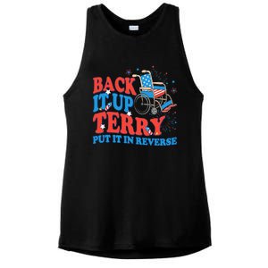 Back It Up Terry Put It In Reverse 4th Of July Fireworks Ladies PosiCharge Tri-Blend Wicking Tank