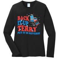 Back It Up Terry Put It In Reverse 4th Of July Fireworks Ladies Long Sleeve Shirt