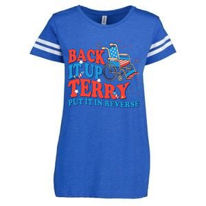 Back It Up Terry Put It In Reverse 4th Of July Fireworks Enza Ladies Jersey Football T-Shirt