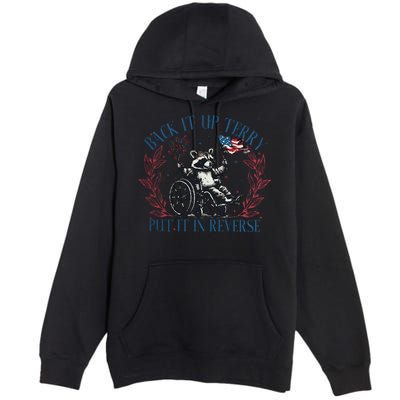 Back It Up Terry Retro 4th Of July Premium Pullover Hoodie