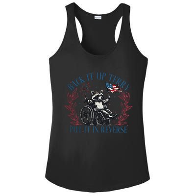 Back It Up Terry Retro 4th Of July Ladies PosiCharge Competitor Racerback Tank