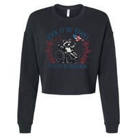Back It Up Terry Retro 4th Of July Cropped Pullover Crew