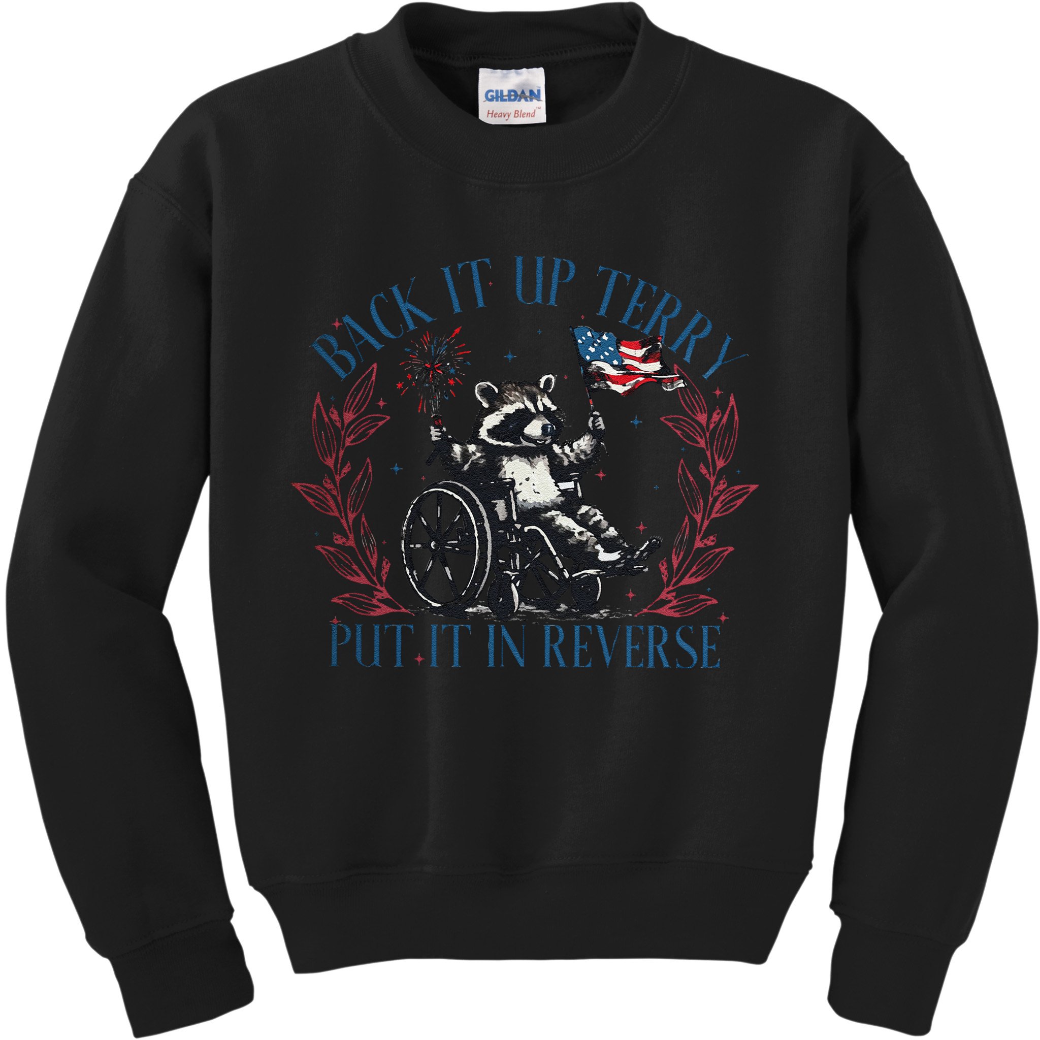Back It Up Terry Retro 4th Of July Kids Sweatshirt