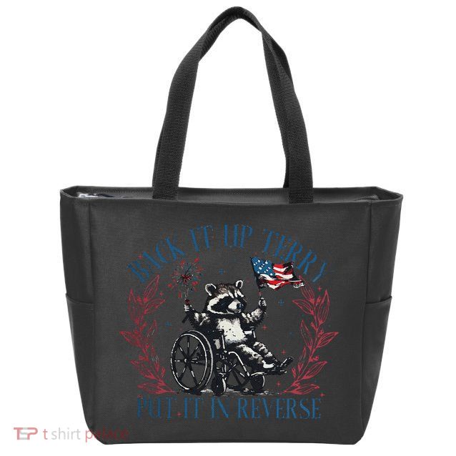 Back It Up Terry Retro 4th Of July Zip Tote Bag