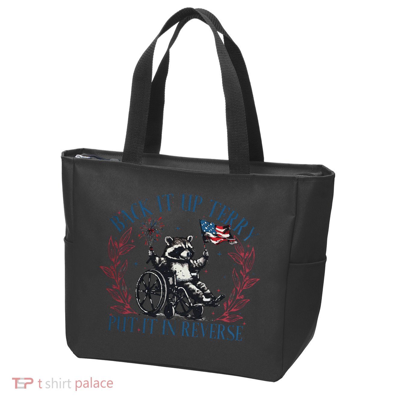 Back It Up Terry Retro 4th Of July Zip Tote Bag