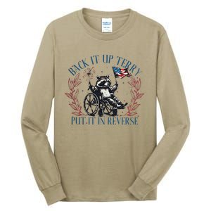 Back It Up Terry Retro 4th Of July Tall Long Sleeve T-Shirt