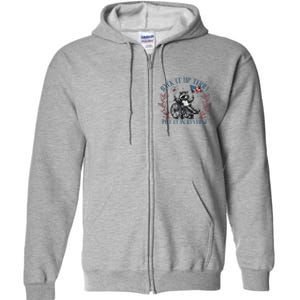 Back It Up Terry Retro 4th Of July Full Zip Hoodie