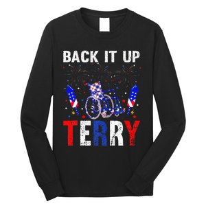 back it up terry 4th of july firework american flag Long Sleeve Shirt