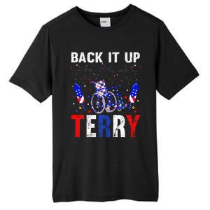 back it up terry 4th of july firework american flag Tall Fusion ChromaSoft Performance T-Shirt