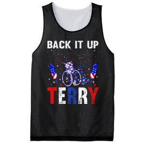 back it up terry 4th of july firework american flag Mesh Reversible Basketball Jersey Tank