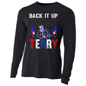 back it up terry 4th of july firework american flag Cooling Performance Long Sleeve Crew