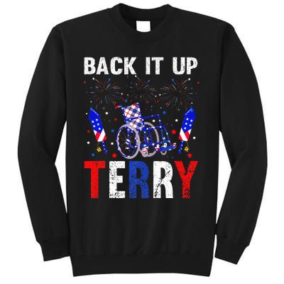 back it up terry 4th of july firework american flag Tall Sweatshirt