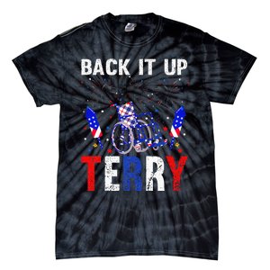 back it up terry 4th of july firework american flag Tie-Dye T-Shirt