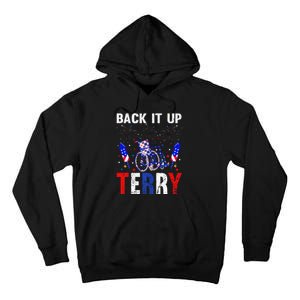 back it up terry 4th of july firework american flag Tall Hoodie