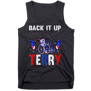 back it up terry 4th of july firework american flag Tank Top