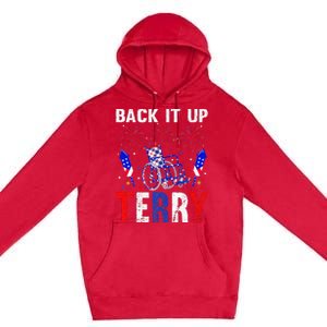 back it up terry 4th of july firework american flag Premium Pullover Hoodie