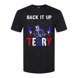 back it up terry 4th of july firework american flag Softstyle CVC T-Shirt