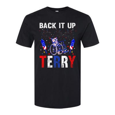 back it up terry 4th of july firework american flag Softstyle® CVC T-Shirt