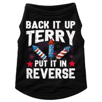 Back It Up Terry Put It In Reverse Firework Flag 4th Of July Doggie Tank