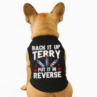 Back It Up Terry Put It In Reverse Firework Flag 4th Of July Doggie Tank