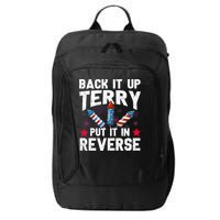 Back It Up Terry Put It In Reverse Firework Flag 4th Of July City Backpack