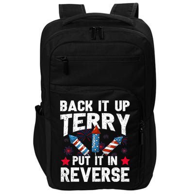 Back It Up Terry Put It In Reverse Firework Flag 4th Of July Impact Tech Backpack
