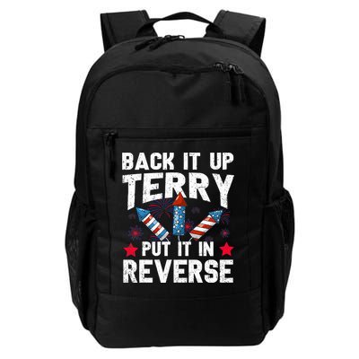 Back It Up Terry Put It In Reverse Firework Flag 4th Of July Backpack