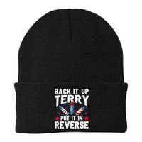 Back It Up Terry Put It In Reverse Firework Flag 4th Of July Beanie