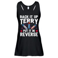 Back It Up Terry Put It In Reverse Firework Flag 4th Of July Ladies Essential Flowy Tank