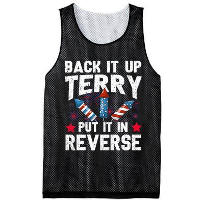 Back It Up Terry Put It In Reverse Firework Flag 4th Of July Mesh Reversible Basketball Jersey Tank