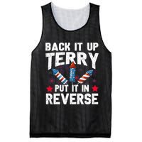 Back It Up Terry Put It In Reverse Firework Flag 4th Of July Mesh Reversible Basketball Jersey Tank