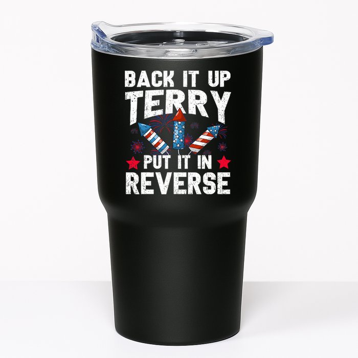Back It Up Terry Put It In Reverse Firework Flag 4th Of July Tumbler