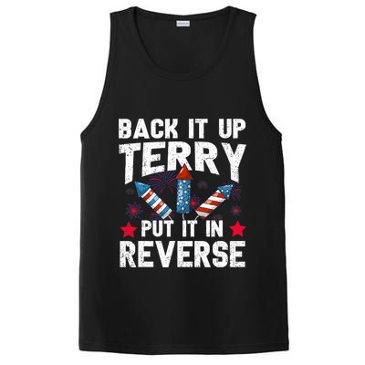 Back It Up Terry Put It In Reverse Firework Flag 4th Of July PosiCharge Competitor Tank