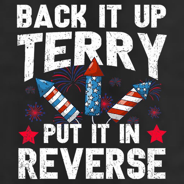 Back It Up Terry Put It In Reverse Firework Flag 4th Of July Trucker Hat