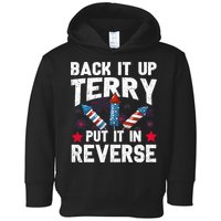 Back It Up Terry Put It In Reverse Firework Flag 4th Of July Toddler Hoodie