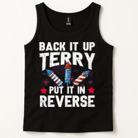 Back It Up Terry Put It In Reverse Firework Flag 4th Of July Tank Top