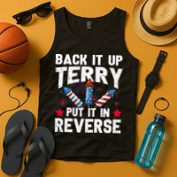 Back It Up Terry Put It In Reverse Firework Flag 4th Of July Tank Top
