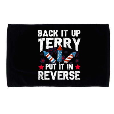 Back It Up Terry Put It In Reverse Firework Flag 4th Of July Microfiber Hand Towel