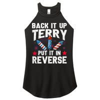 Back It Up Terry Put It In Reverse Firework Flag 4th Of July Women's Perfect Tri Rocker Tank