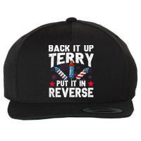 Back It Up Terry Put It In Reverse Firework Flag 4th Of July Wool Snapback Cap