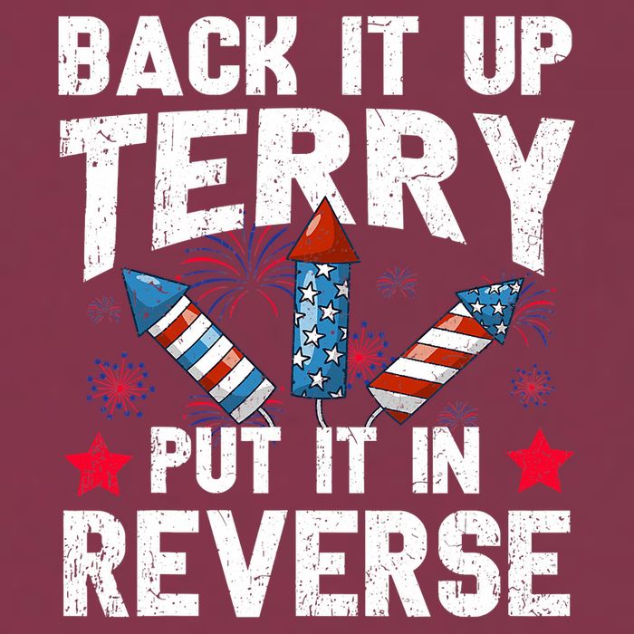 Back It Up Terry Put It In Reverse Firework Flag 4th Of July 16oz Travel Tumbler