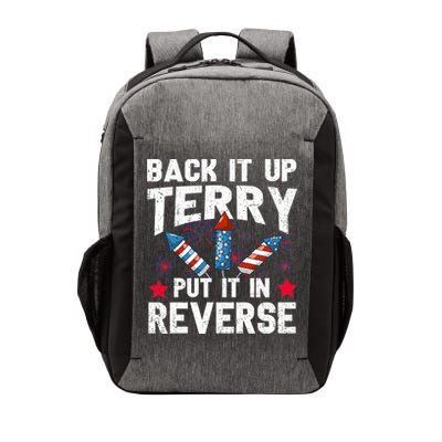 Back It Up Terry Put It In Reverse Firework Flag 4th Of July Vector Backpack