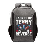 Back It Up Terry Put It In Reverse Firework Flag 4th Of July Vector Backpack