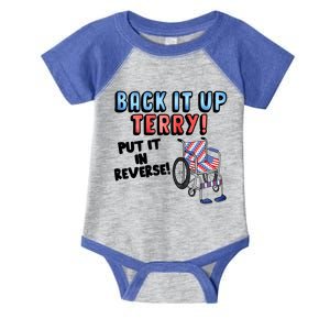 Back It Up Put It In Reverse Funny Fourth 4th Of July Terry Gift Infant Baby Jersey Bodysuit