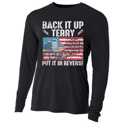 Back It Up Terry Put It In Reverse Firework Flag 4th Of July Cooling Performance Long Sleeve Crew